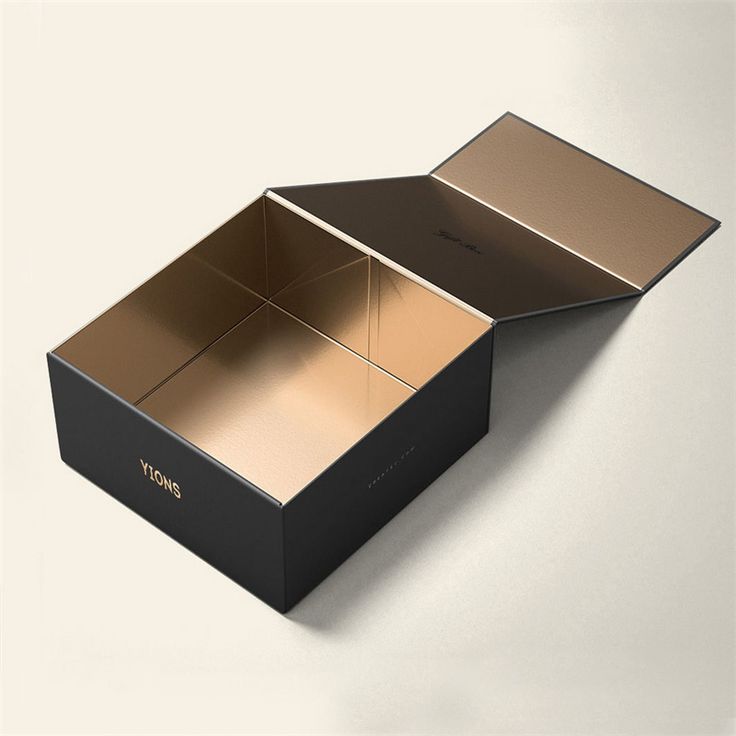 Rigid gold foil boxes